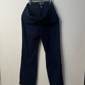 Ralph Lauren blue pants size 8 straight green tag Adelle style